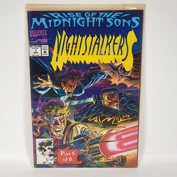 Nightstalkers Vol 1 Issue 1 Chichester, Garney Midnight Sons 5 | VG+ B&B (1992) - Picture 1 of 5